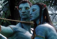 Sam Worthington and Zoe Saldana in "Avatar"
