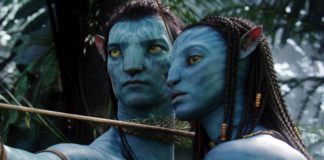 Sam Worthington and Zoe Saldana in "Avatar"