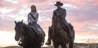 James Marsden and Evan Rachel Wood in "Westworld"