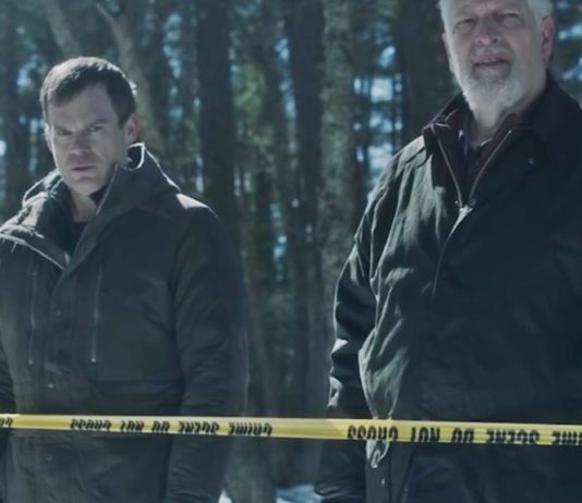 “Dexter” Revival Trailer: Dexter Can’t Shake His Past Michael C. Hall and Clancy Brown in "Dexter: New Blood"