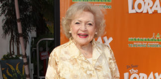 Betty White at the "Dr. Seuss' The Lorax" film premiere in 2012.