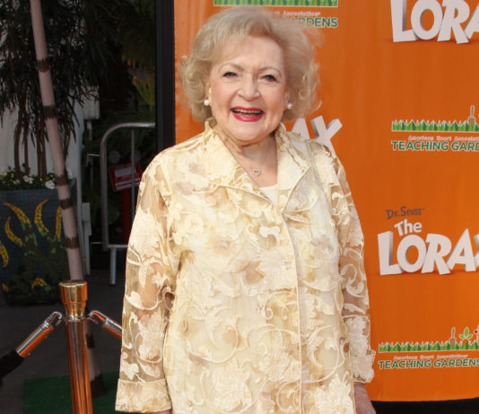 Betty White at the "Dr. Seuss' The Lorax" film premiere in 2012.