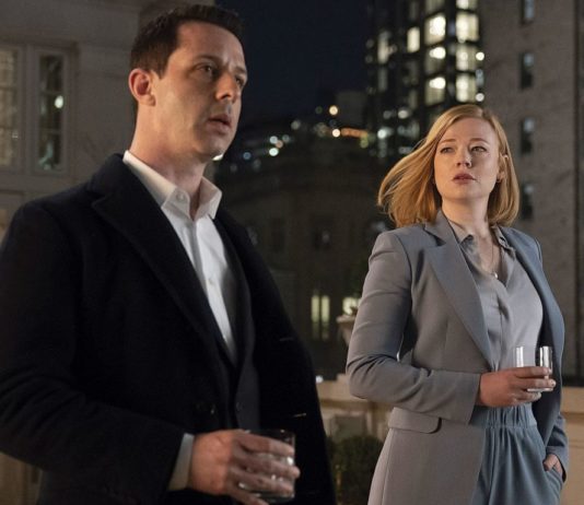 Jeremy Strong and Sarah Snook in "Succession"