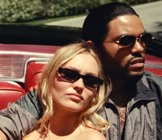 Lily-Rose Depp and The Weeknd in "The Idol"