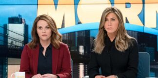 Jennifer Aniston and Reese Witherspoon in "The Morning Show"